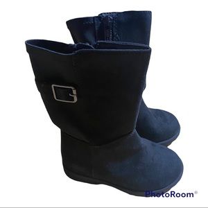 Black stride rite riding boots